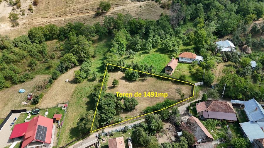 Teren Construcții intravilan de 1491 mp, în Plopu (Dărmănești)