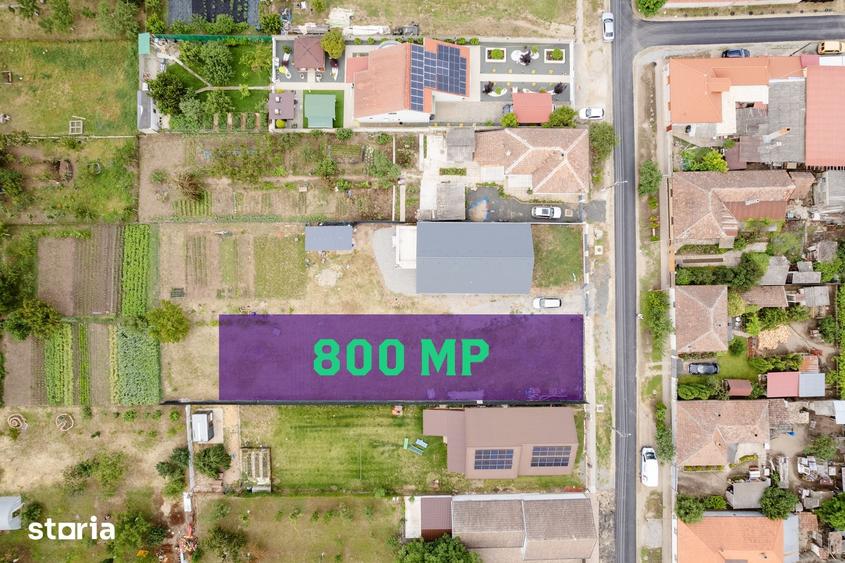Teren de 800 mp, în Zimandu Nou