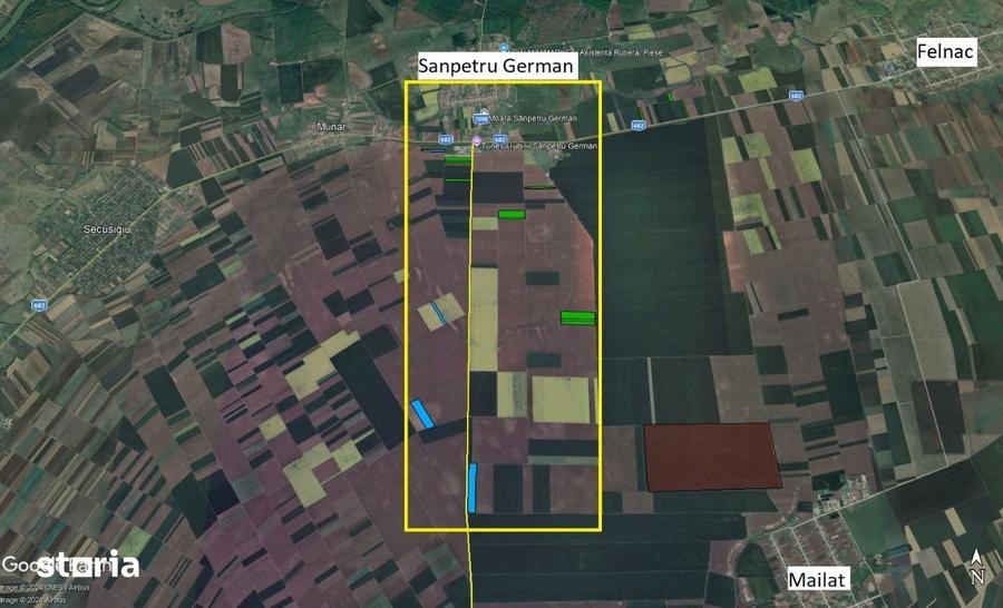30 ha teren arabil, categoria 1, Sanpetru-German - 4