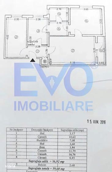 Apartament cu 3 camere decomandat în Tudor Vladimirescu