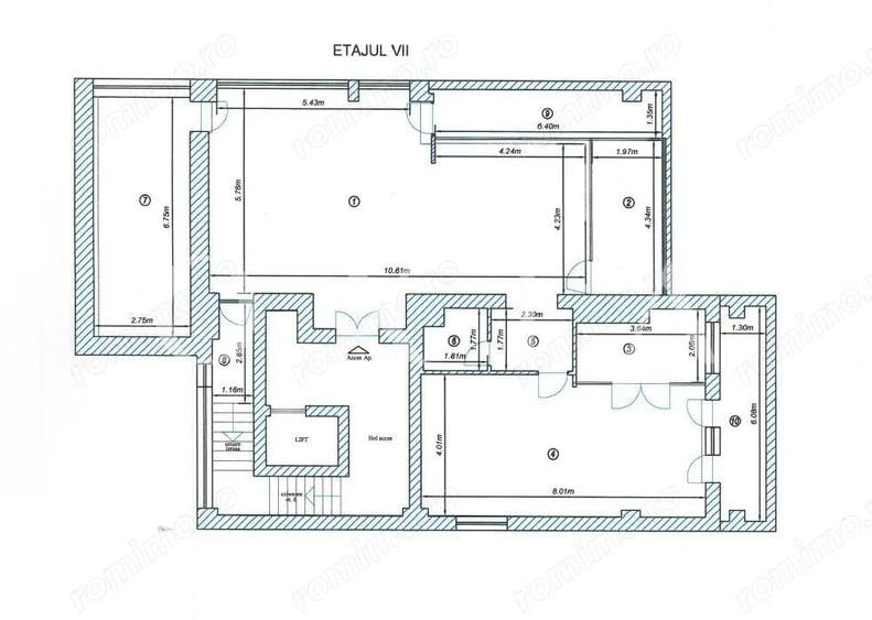 Apartament cu 5 camere decomandat în Complex Studențesc