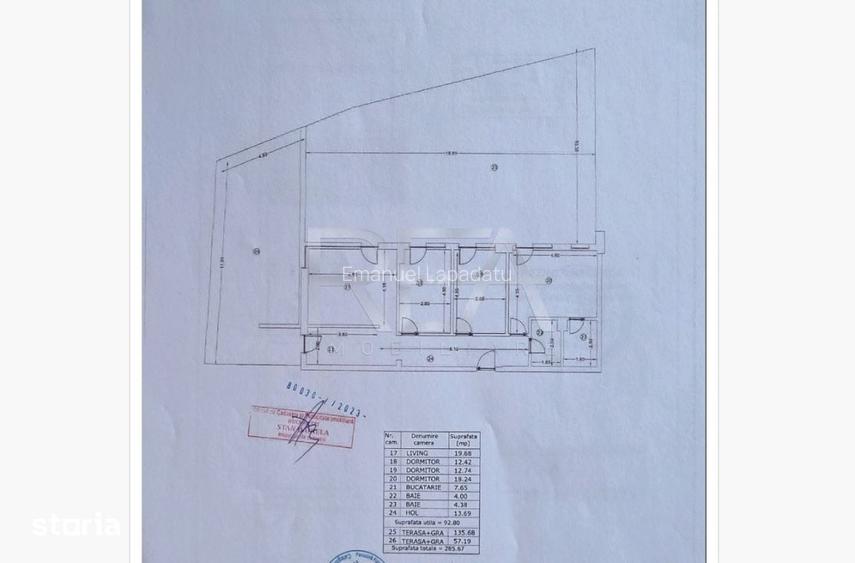 4 Camere + Terasa 192 m.p + Parcare | Bloc Nou Zona Unirii