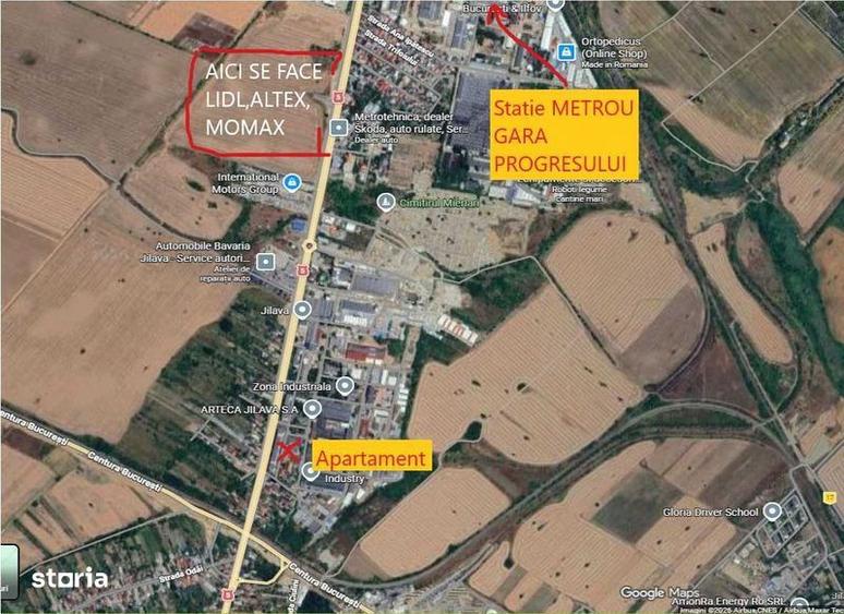 Apartament cu 2 camere în Jilava