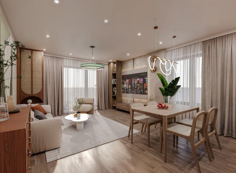 Apartament cu 3 camere decomandat în Nord