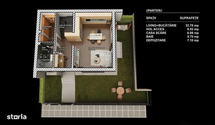 Duplex Floresti | Parc Poligon | zona de case | 120 mp utili + gradina - 12