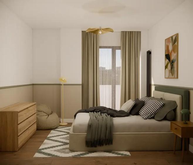 Apartament cu 3 camere decomandat, mobilat în Voluntari