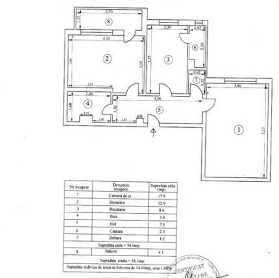 Ap 2 camere confort 1, decomandat, Garii etaj 2, renovat recent - 8