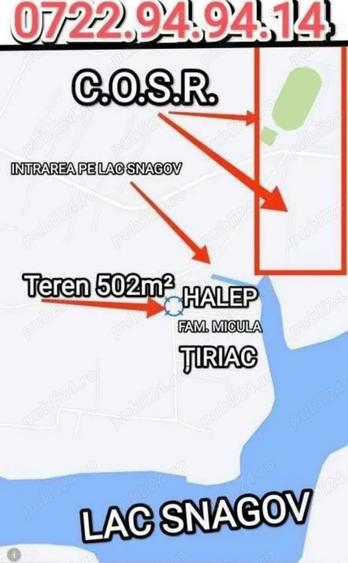 Teren de 502 mp, în Izvorani