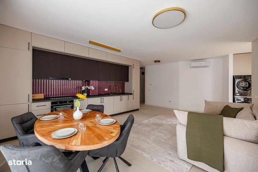Apartament mobilat si utilat, terasa 12,80 mp, parcare subterana | Com - 10