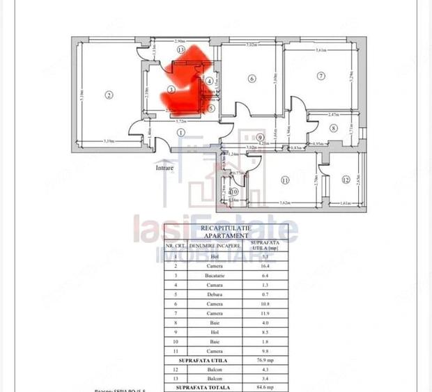 Apartament cu 4 camere decomandat în Filiași
