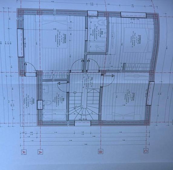Casă individuală cu 4 camere cu Canalizare în Vârteju