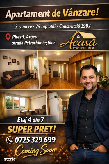 Apartament 3 camere, decomandat, 2 bai, Prundu complex 2 - 11