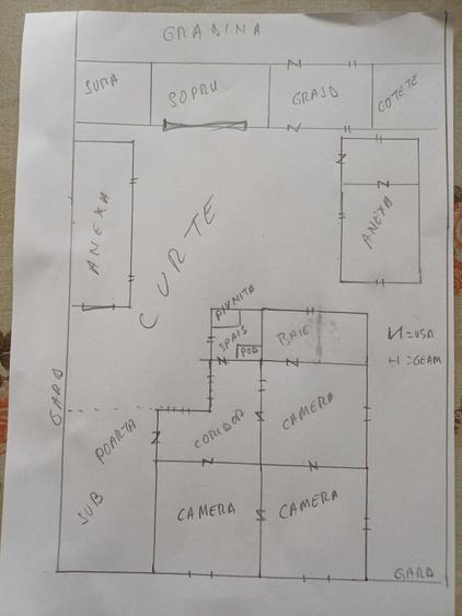 Casă cu 3 camere în Coșteiu