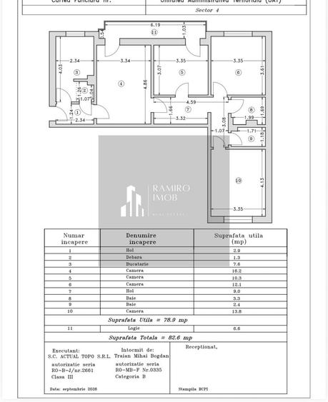 Apartament cu 4 camere decomandat, mobilat în Apărătorii Patriei