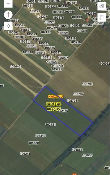 Vand 2,5ha teren extravilan cu poten?ial de dezvoltare imobiliara Halchiu - 2