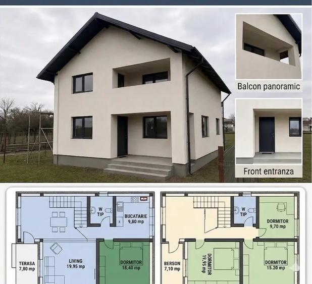 Casă cu 4 camere în Tătărani