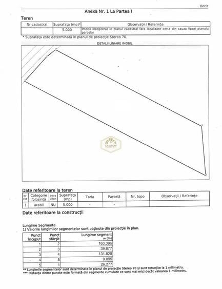 Teren extravilan - 5.000 m2 in Botiz | 3 km de Satu Mare - 2