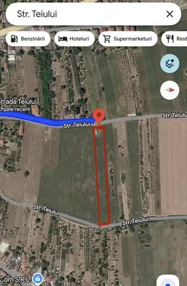 Teren de 3200 mp, în Central