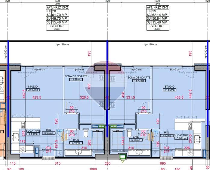 2 Camere | Etaj 14 | Terasă 15,46 mp | View Superb | One High District - 10