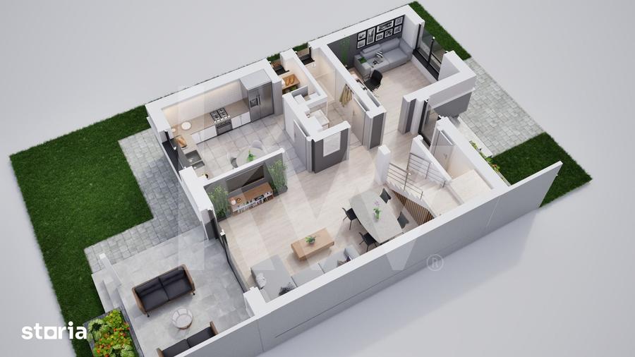 Casa duplex 5 camere in cartier nou ?ura Mica - 12