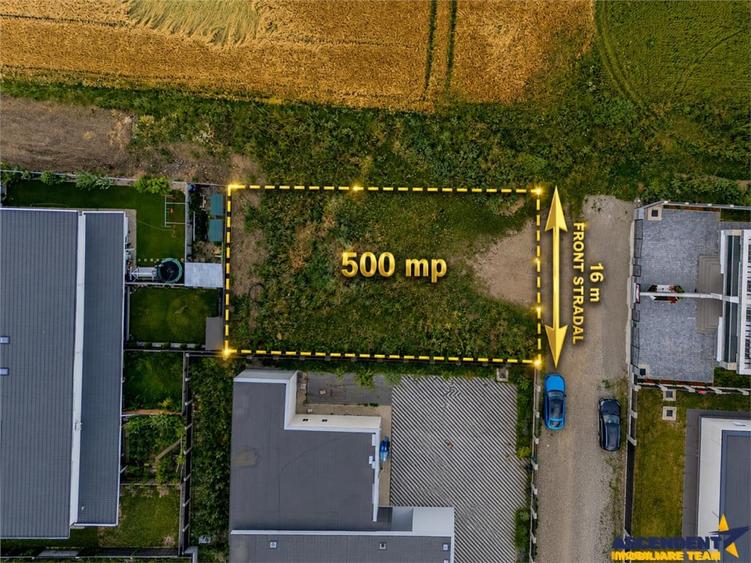 Teren de 500 mp, în Tărlungeni