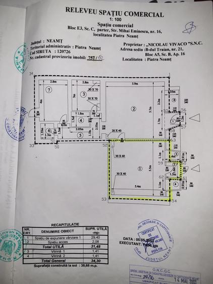 Spațiu comercial, de 38 mp, în Central