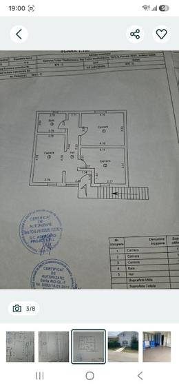Casă individuală cu 3 camere cu Canalizare în Tudor Vladimirescu