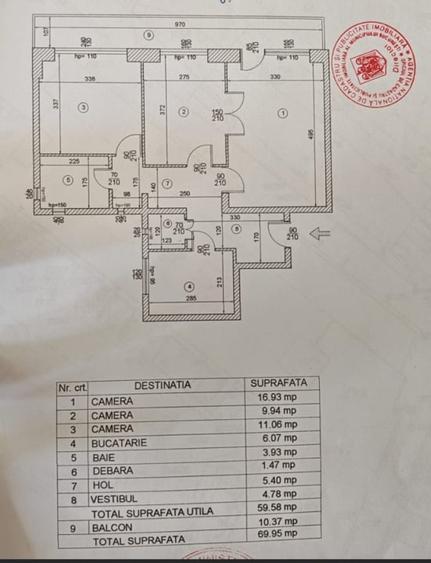 De vanzare 3 camere la Doamna Ghica, bloc reabilitat, decomandat - 1