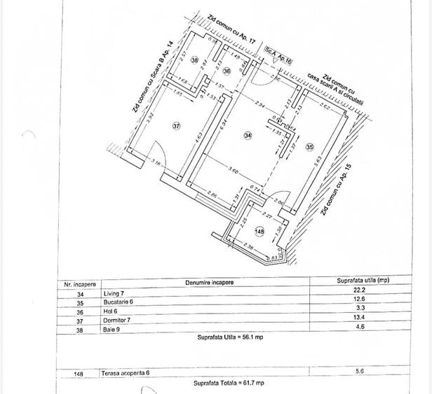 Apartament cu 2 camere decomandat în Tomis Nord