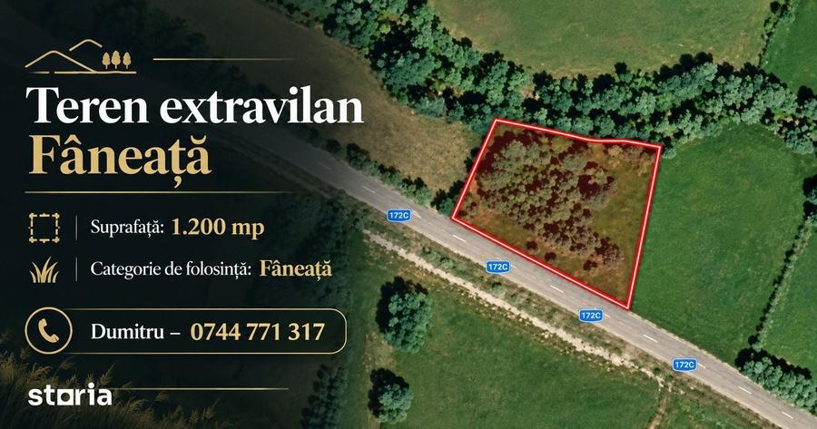 Teren de 1200 mp, în Livezile