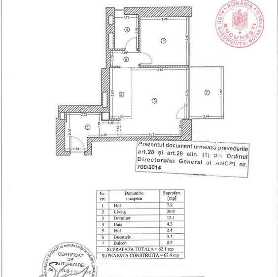 One Verdi Park 2023 Floreasca, 2 camere 67mp Lux Centrala, AC, Parcare - 9