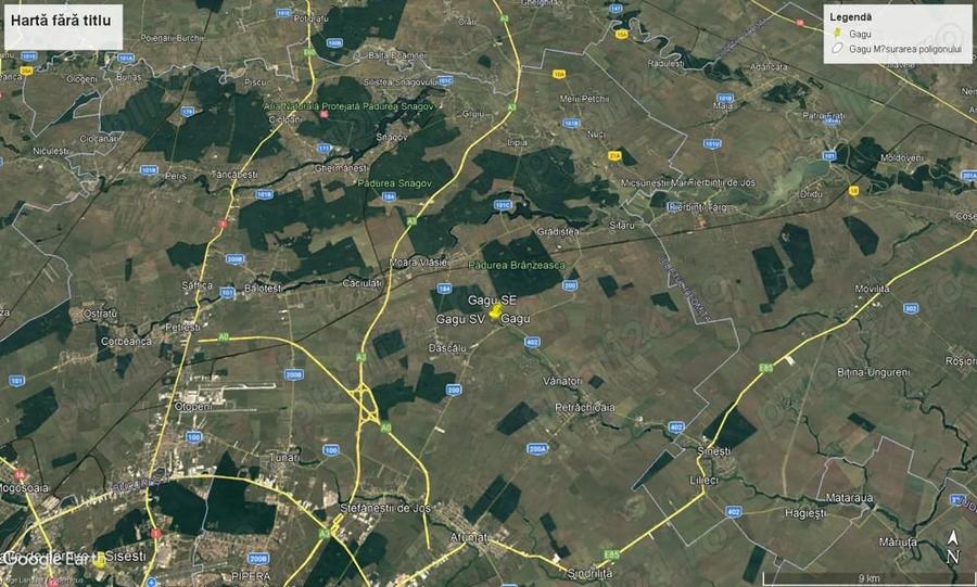 Teren de 5000 mp, în Gagu