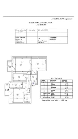 Apartament cu 3 camere decomandat în Băneasa