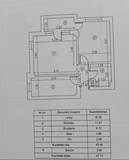 Apartament cu 2 camere decomandat în Chiajna