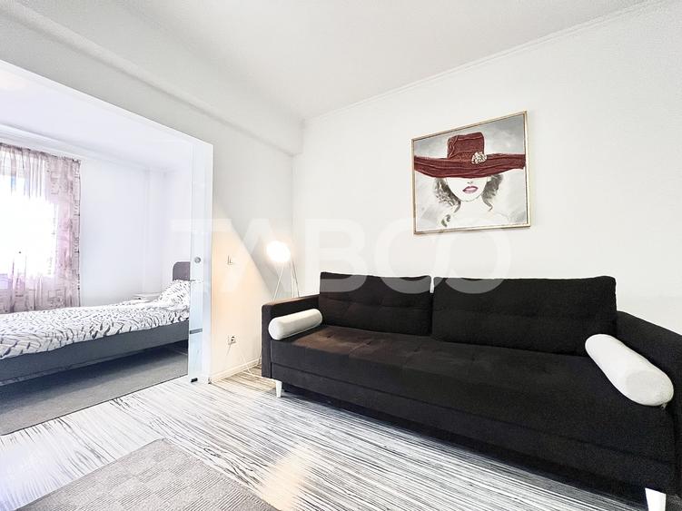 Apartament cu 2 camere semidecomandat, mobilat în Plopilor