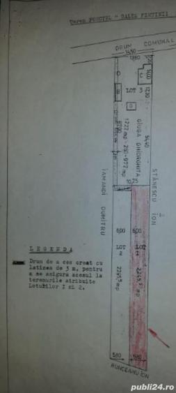 Teren de 2245 mp, în Goranu