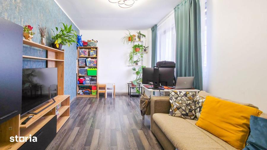 Apartament 2 camere Bragadiru Alunului, mobilat, balcon 19mp, parcare - 20