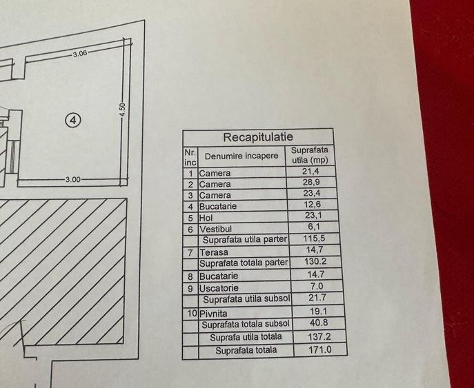 Casă individuală cu 3 camere cu Canalizare în Dacia
