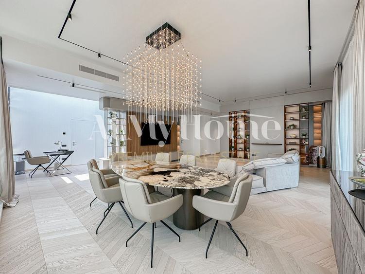 Penthouse cu 5 camere decomandat, mobilat în Băneasa
