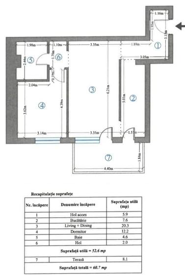 Vanzare Apartament modern cu 2 camere etaj 3 langa Petrom City - 17