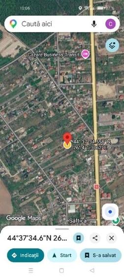 Teren Construcții intravilan de 500 mp, în Săftica