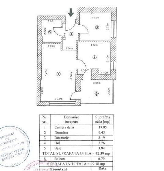 Apartament cu 2 camere decomandat în Grozăvești