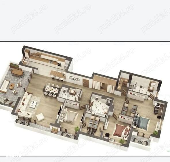 Apartament cu 4 camere decomandat în Dârste