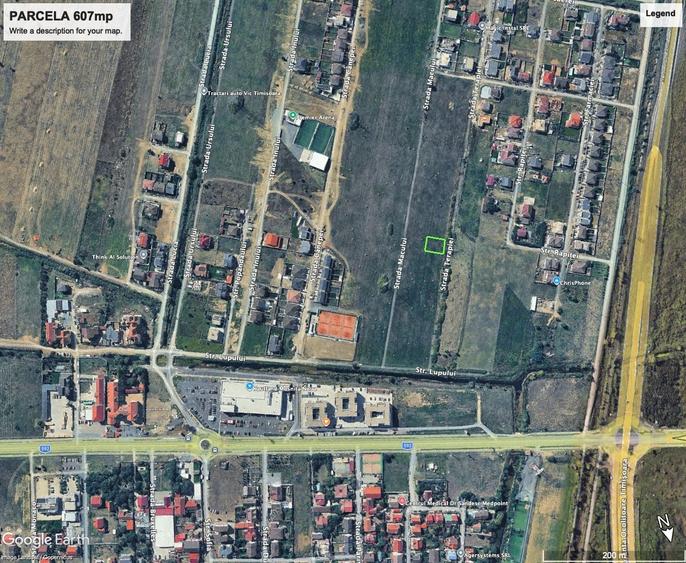 Teren Construcții intravilan de 607 mp, în Moșnița Nouă