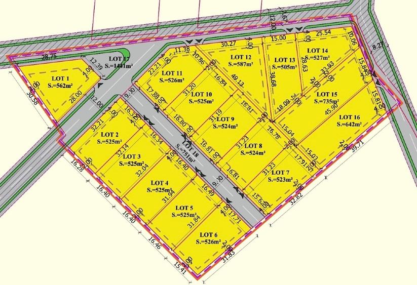 Teren Construcții intravilan de 525 mp, în Nojorid