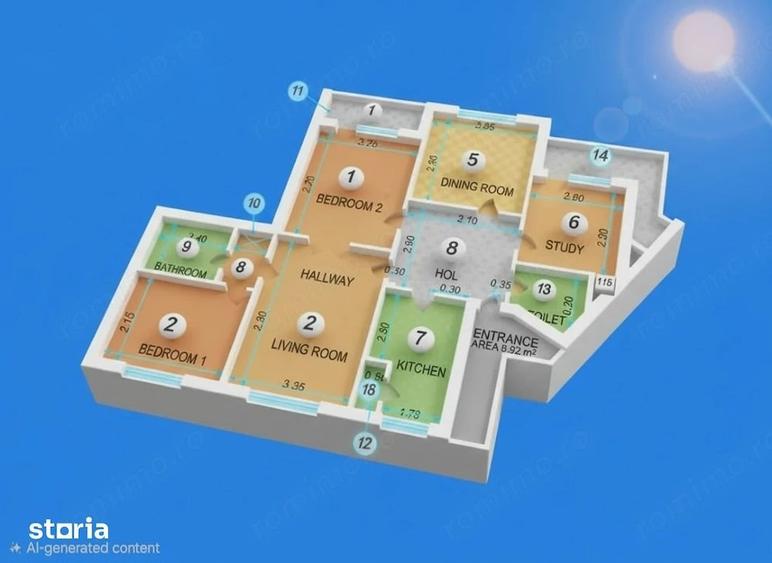 Sediu birouri Spa?iu premium 5 camere, zona Marriott 13 Septembrie - 13