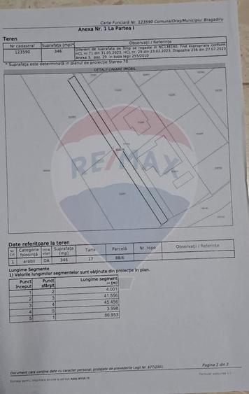 Teren Construcții intravilan de 2944 mp, în Est