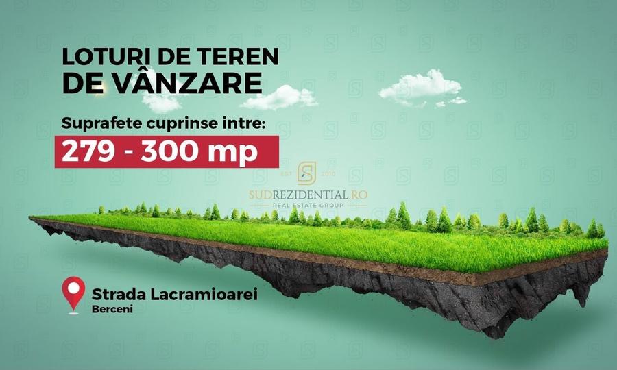 Teren Construcții intravilan de 300 mp, în Berceni