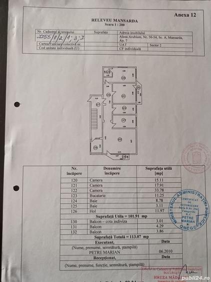 Apartament cu 3 camere decomandat în Fundeni