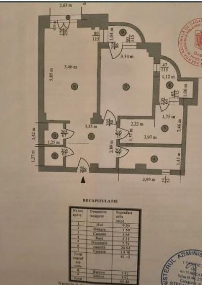 Apartament cu 2 camere decomandat în Splaiul Unirii